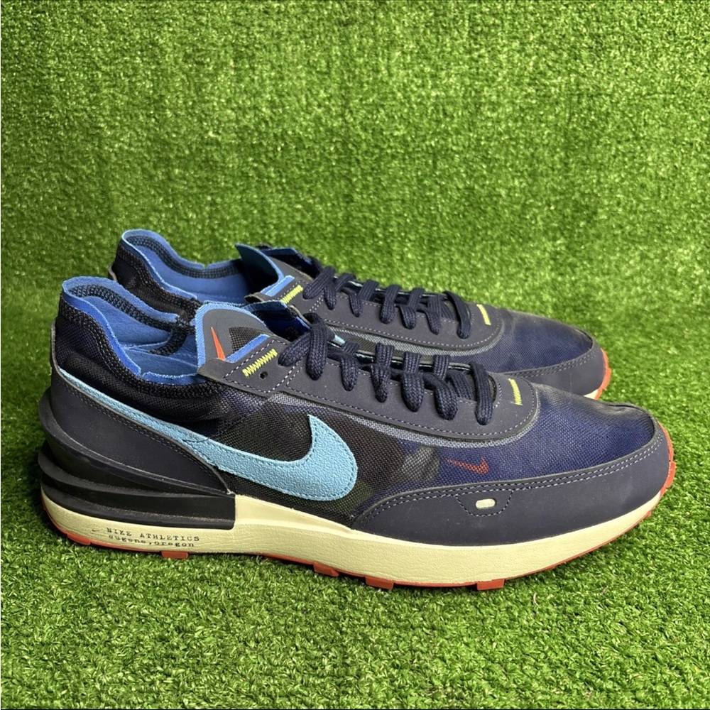 Nike Mens Waffle One SE DX3373-400 Blue Running Shoes Sneakers Size 11.5